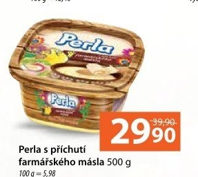 Margarín s příchutí farmářského másla Perla
