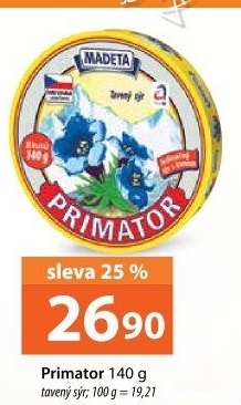 Sýr tavený Primátor Madeta