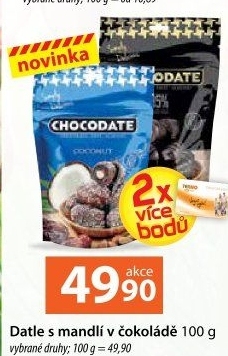 Plněné datle v čokoládě Chocodate