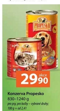 Konzerva pro psy Propesko