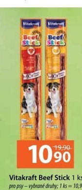 Pamlsky pro psy Beef Stick Vitakraft