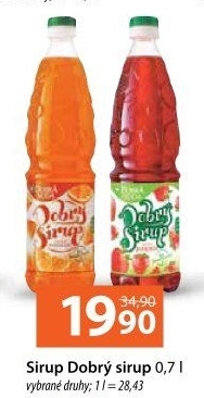 Sirup Dobrá voda