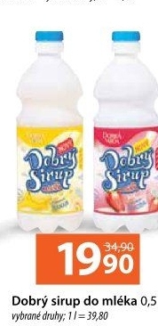 Sirup do mléka Dobrá voda
