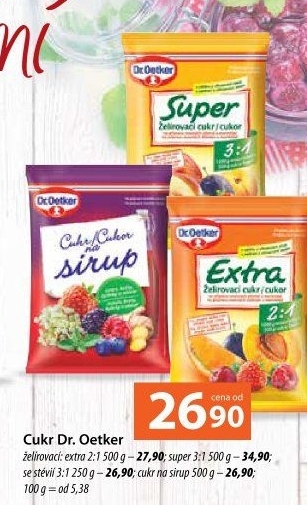 Želírovací cukr Extra Dr. Oetker