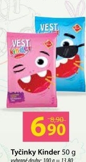 Tyčinky pro děti Vest