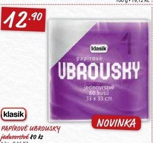 Ubrousky papírové Coop Klasik