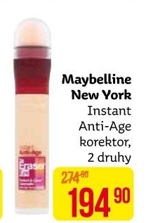 Korektor na kruhy pod očima Instant Anti-Age Eraser Eye Maybelline