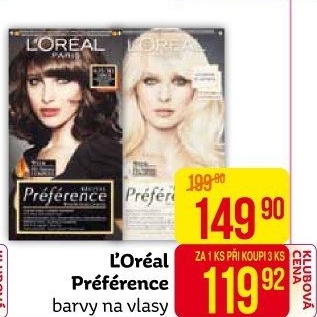 Barva na vlasy Préférence L'