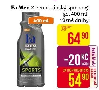 Sprchový gel pánský Xtreme Men Fa