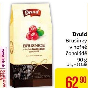 Brusinky v čokoládě Druid