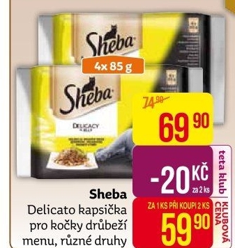 Kapsičky pro kočky Delicato Sheba