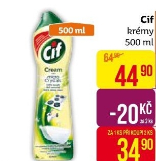 Krémový čistič Cif Cream