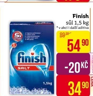 Sůl do myčky Finish