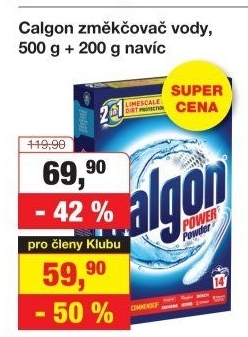 Změkčovač vody Calgon