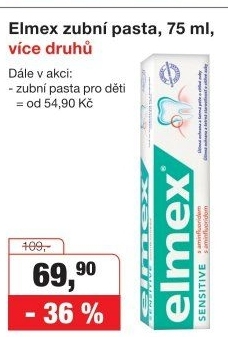 Pasty na zuby Elmex