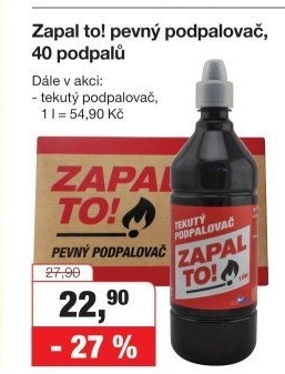 Tekutý podpalovač Zapal to! Balhome