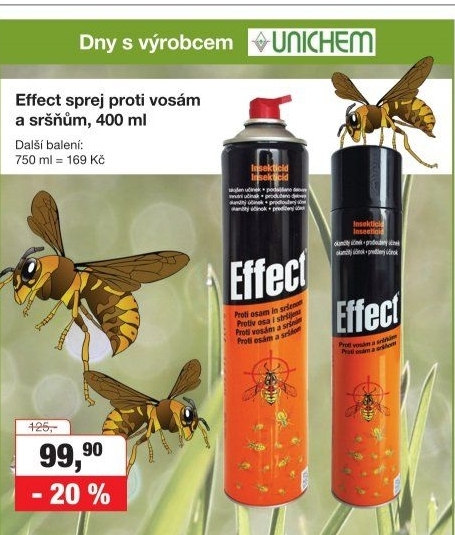 Sprej proti vosám a sršňům Effect