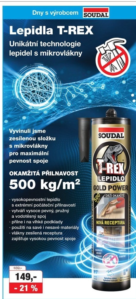 Lepidlo Gold Power T-Rex Soudal