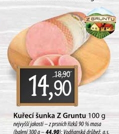 Šunka kuřecí prsní nejvyšší jakosti Z Gruntu