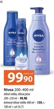 Tělová mléka Nivea