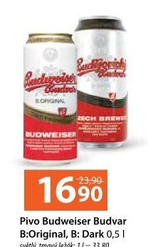 Pivo světlý ležák B: Original Budweiser Budvar