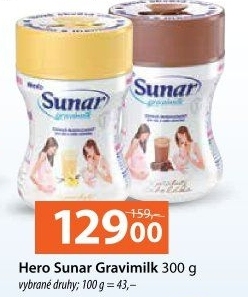 Nápoj instantní Gravimilk Sunar
