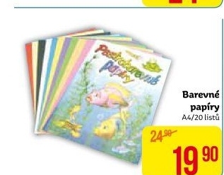 Barevné papíry A4