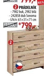 Prádelník se zásuvkami 7982