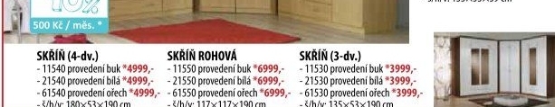 Skříň ESO 4dveřová 11540 buk