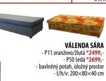 Válenda SÁRA s úložným prostorem P11
