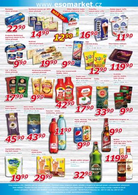 akční leták ESO MARKET 5.6.2019-16.6.2019