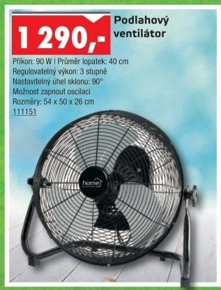 Podlahový ventilátor - UNI HOBBY akcniletaky.com