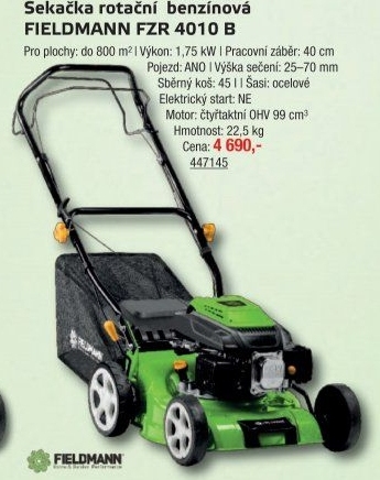 Benzínová sekačka s pojezdem Fieldmann FZR 4010-B