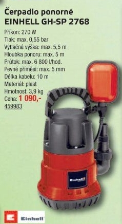 Čerpadlo ponorné Einhell GH-SP 2768