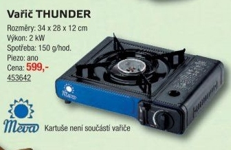 Přenosný vařič Meva Thunder