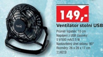Ventilátor USB
