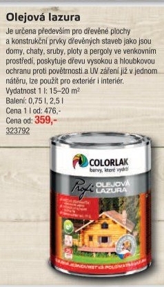 Lazura na dřevo Colorlak