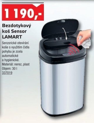 Bezdotykový koš Sensor Lamart