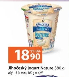 Bílý jogurt Nature jihočeský Madeta