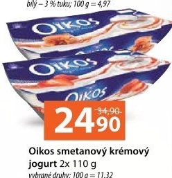 Ochucený jogurt řecký Oikos Danone