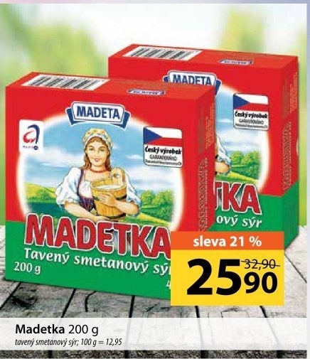 Sýr tavený smetanový Madetka