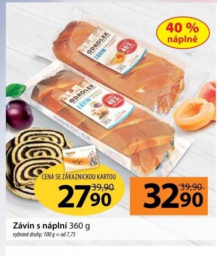 Závin s náplní Odkolek