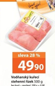 Řízky kuřecí stehenní mražené Vodňanské kuře