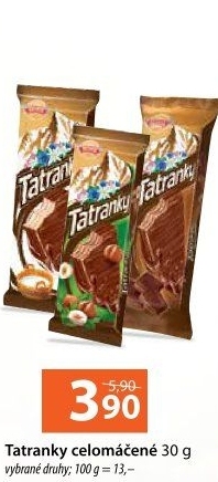 Celomáčené Tatranky Sedita