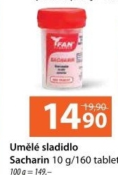 Sladidlo Sacharin Fan