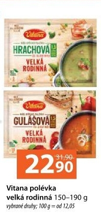 Instantní polévka Velká rodinná Vitana