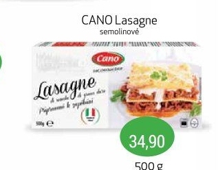 Těstoviny Lasagne Cano