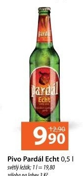 Pivo světlý ležák 11° Echt Pardál