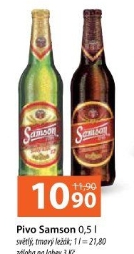 Pivo světlý ležák Samson