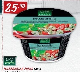 Sýr Mozzarella mini Coop Premium